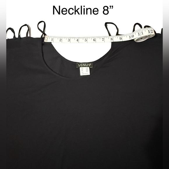 Women’s Venus Cold Shoulder Viscose & Elastane Long Flowing Short Sleeves NWOT - Picture 8 of 14